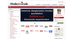 Desktop Screenshot of mindenamiiroda.hu